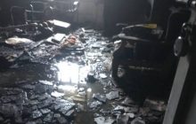केजीएमयू में लगी आग, कर्मचारियों और तीमारदारो में मची अफरा तफरी